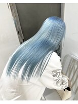ヲタク(wotaku.)&nbsp;ペールブルー水色カラーブルーシルバーハイトーンカラーブリーチ