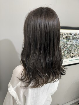 ヘアーアンドビューティーザ エフ(Hair Beauty the F) 透け感＿くすみカラー＿ミディアム