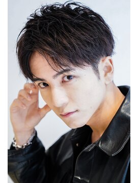 カライングドゥ(ing deux) スーツ短髪ツーブロック束感モテる黒髪シークレットパーマ流行