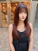 クム(kumu)&nbsp;【kumu】 顔周りカット/艶カラー/栄/名古屋