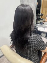 フォンド 津田沼(fond.)&nbsp;デザインカラー/レイヤーカット/ウェットヘア/オリーブベージュ