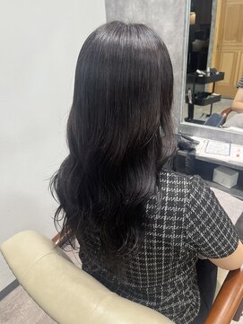 フォンド 津田沼(fond.) デザインカラー/レイヤーカット/ウェットヘア/オリーブベージュ