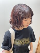 クオーレ(CUORE)&nbsp;ボブパーマ×チェリーレッド