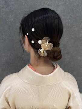 バサラ 大阪梅田店(VASARA) セミロング　シニヨン　ヘアセット　礼装　訪問着　大阪