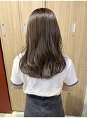 透明感髪質改善ベージュダブルカラーミルクティーグレージュ