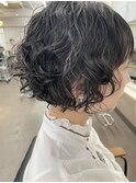 【中目黒】黒髪ショートボブのおしゃれくるくるパーマ☆