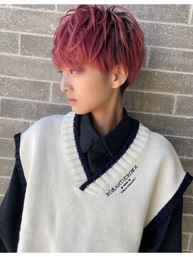 アート ミュゼ(a-to.musee) 刈り上げマッシュ/ボーイッシュ女子/ピンク/束間