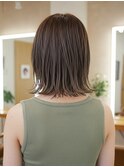 美髪/ワイドバング/レイヤーカット/くすみベージュ/新小岩駅