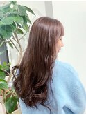 ウェーブスタイル&ショコラブラウンカラー