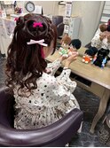 ハーフアップ