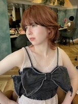 髪質改善縮毛矯正レイヤーカット顔周り前髪韓国ミニウルフ銀座22