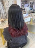 グラデーションカラー×レッド