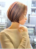 丸みショートボブ