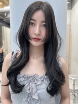 ユニ 表参道(uni)&nbsp;#47/韓国/韓国風/レイヤーカット/後れ毛/くびれヘア/前髪/表参道