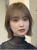 切りっぱなしボブ/くびれボブ/ぱつっとボブ/外ハネボブ