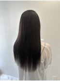 黒髪ロング心斎橋エクステプルエクステストレート