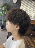 ツイストスパイラルパーマツイストパーマメンズマッシュパーマ