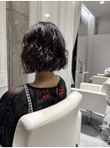大人ボブパーマ