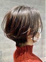 シーク センター南店(seek) 大人可愛い20代30代40代黒髪前下がりショートボブ丸みショート◎