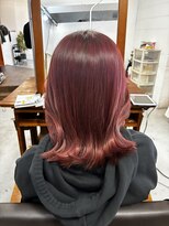 エフフォーユアヘアー 北方店(F for your hair) ワインレッドカラー