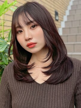 ロビー 表参道(ROBBY) ミディアムレイヤー/20代30代40代/顔周りカット/大人可愛いヘア