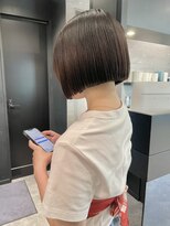 ケンジ 横浜(KENJE)&nbsp;ボブ/ミニボブ/黒髪/暗髪/グレージュカラー