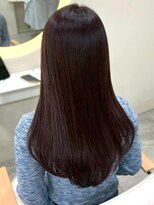 ユニバイリサ 天神大名店(uni by risa)&nbsp;ストレート ダークブラウン 透明感カラー レイヤーカット 美髪