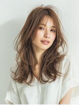 アンサ 小倉店(ANSA) 透け感レイヤー×ナチュラルベージュロング