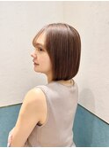 ラテグレージュ/レイヤーボブ/韓国巻き/結べるレイヤー/立川