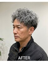 ジェットブラックキューサンロク(JET BLACK 936) 白髪ぼかし×ツイスパ