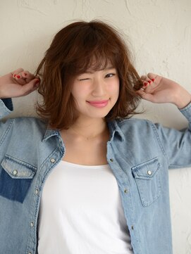 ヘアアンドメイク アース 聖蹟桜ヶ丘店(HAIR&MAKE EARTH) エアリーフェザーミディ【EARTH 聖蹟桜ヶ丘】