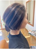 大人可愛いショートボブ