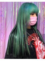 ヘアサロン トミー(Hair salon TOMMY) エメラルドグリーンカラー