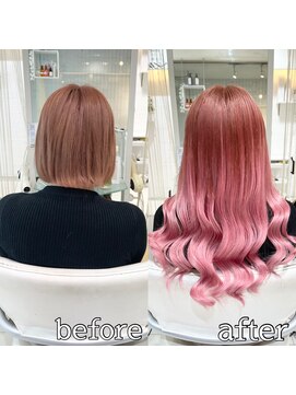 ヴォーグ(VOGUE) シールエクステ80枚でピンクグラデーション☆