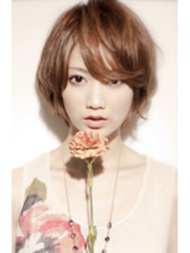 ヘアリゾートエーアイ 浅草店(hair resort Ai) ショート流しか×バング×耳かけが、クールフェイスショート