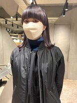 ビビト(bibito)&nbsp;bibito マッシュウルフ　ブリーチカラー　ラベンダー　パープル