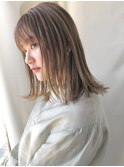 【鈴木那奈】ストレートミディアムヘア