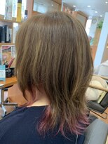 エリア 三条店(area)&nbsp;ウルフ×ピンクインナーカラー