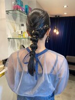 レトン 銀座(leton)&nbsp;ヘアセット/ヘアアレンジ／結婚式ヘア/編みおろしヘア