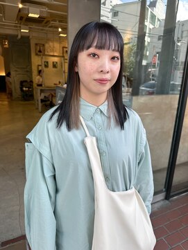 ロジェ(loje) 【loje】　ヘルシースタイル☆ ワイドバングとインナーカラー♪