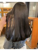 簡単スタイリング/ロンググレージュヌーディーカラー
