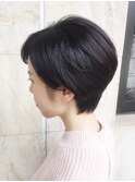 くびレイヤーエモージュグレージュクール透明感白髪染白髪ぼかし