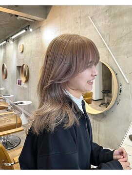 ソルトウォーター(SALT WATER) ミルキーベージュ/ダブルカラー/ブリーチあり/恵比寿