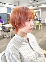 ルアン 上通り(ruen) 顔まわりレイヤーウルフ オレンジカラー 熊本 ruen 山田大貴