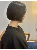 暗髪ラベンダー×ミニボブ