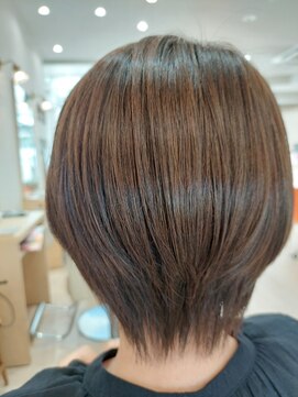 ヘアーズ 本店(HAIRZ) 《HAIRZ 》藤井☆アッシュベージュカラー丸みグラボブショート