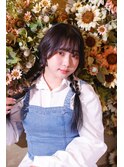 女の子満載の三つ編みツイン