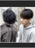 メンズカット/ナチュラルマッシュ/曲がる縮毛矯正/刈り上げ/岩名