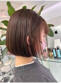 前髪 アンブレラカラーこなれミディイメチェン韓国マッシュ