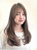 レイヤーカットミディアムレイヤー顔周りレイヤーロングレイヤー